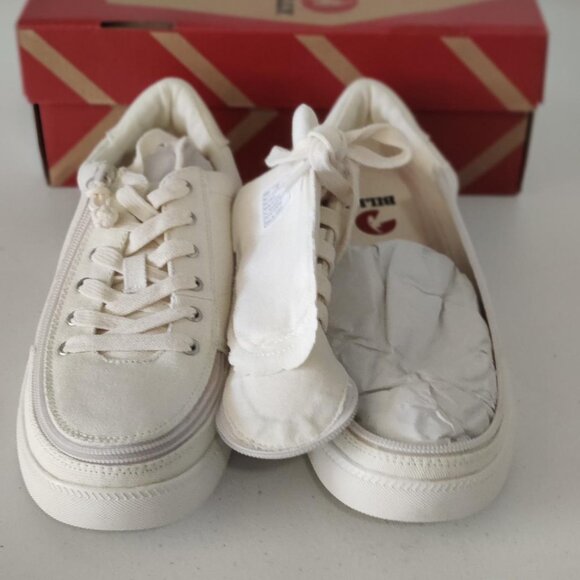 NEW Billy Footwear Women Sneaker Low Top Zip Up Natural Adaptive Sz 7.5 M BY207 - Picture 6 of 7